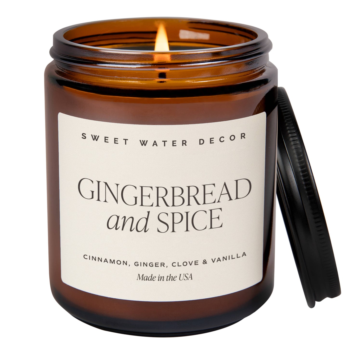 Gingerbread and Spice 9 oz Soy Candle- Christmas Decor