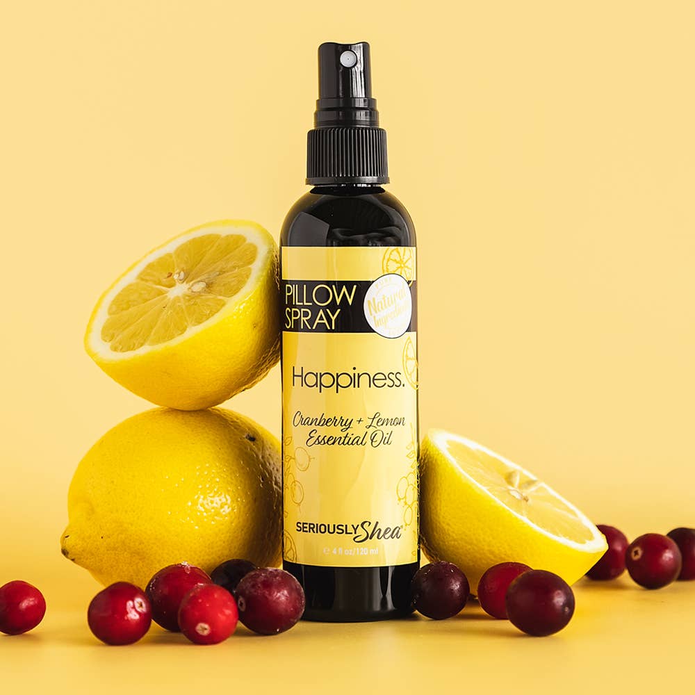 Best Seller! Happiness Pillow Spray - Cranberry + Lemon