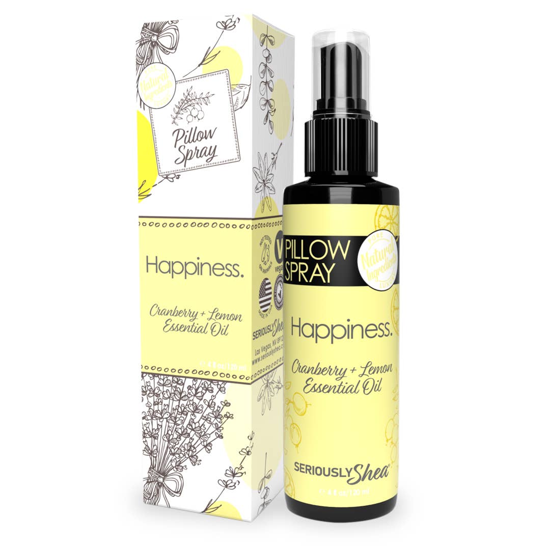 Best Seller! Happiness Pillow Spray - Cranberry + Lemon