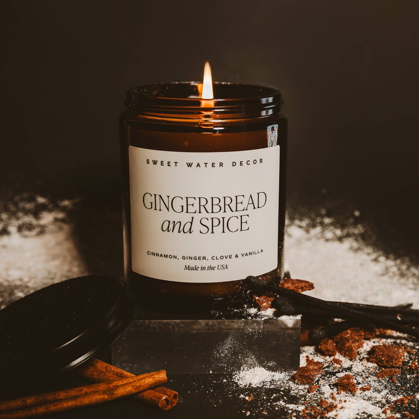 Gingerbread and Spice 9 oz Soy Candle- Christmas Decor